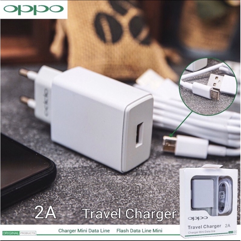 Charger Oppo Original 99% Kabel Micro