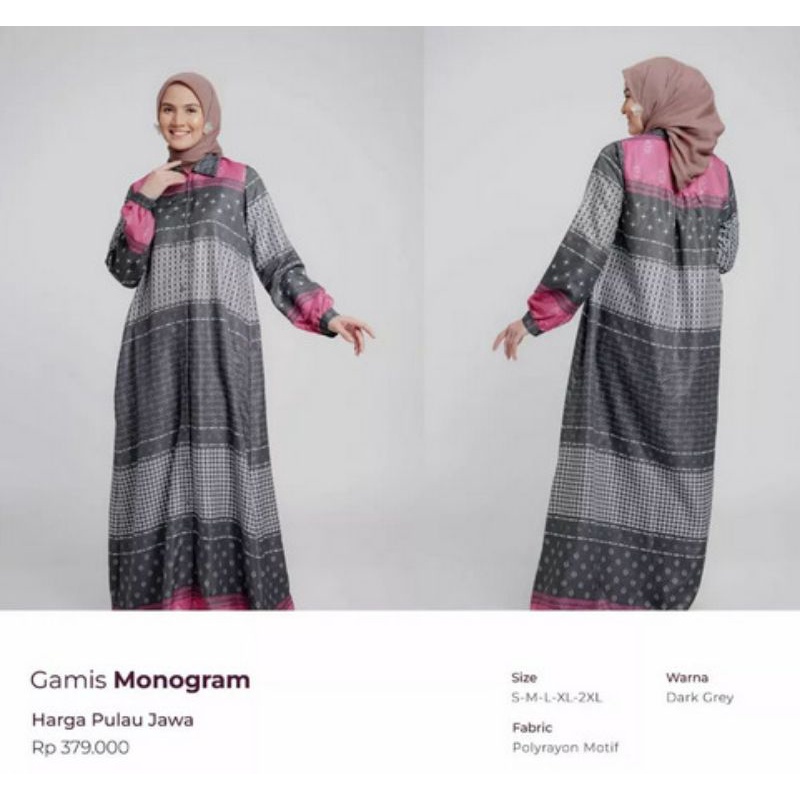 GAMIS TERBARU ELZATTA 2022 GAMIS MONOGRAM