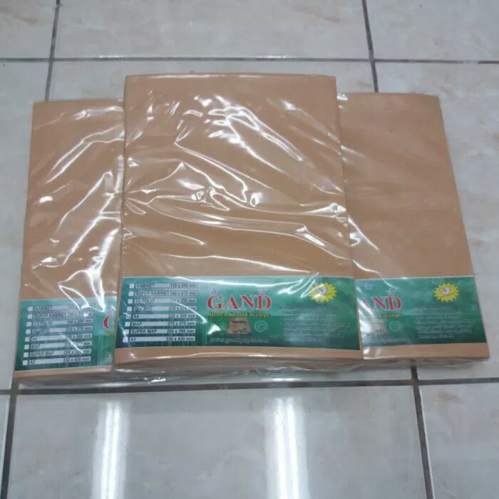 

Berkualitas Amplop Coklat A4 Gand / Amplop A4 Gand Size : 220 X 300 Mm Bagus