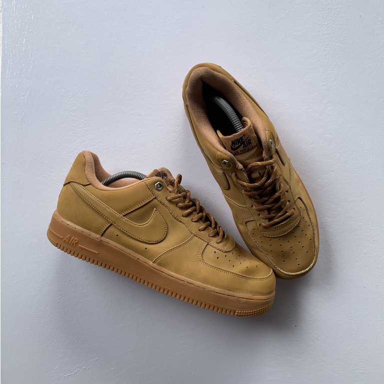 SEPATU NIKE AIR FORCE 1 LOW WHEAT FLAX SIZE 44 | SECOND BRANDED