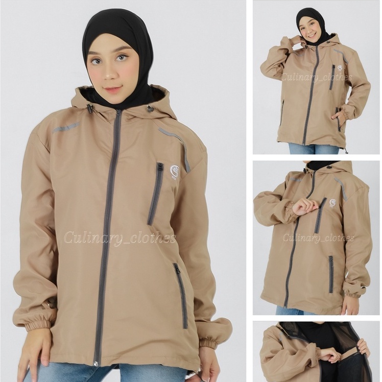 Jaket pria wanita jumbo IKC 002 distro cbr six Bandung keren grosir pakaian pria H0D7 jacket jaket parasut parasit jaket gunung pria wanita WATERPROOF ORIGINAL FCF