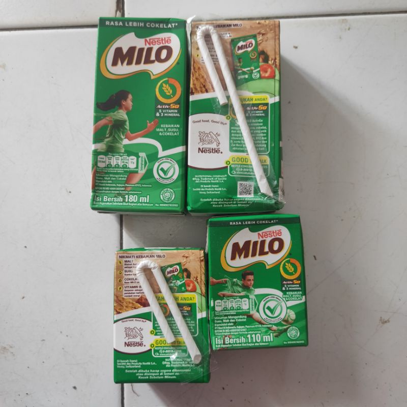 

milo kotak 180ml dan 110ml