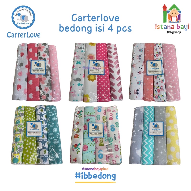 Carterlove Bedong Jumbo 4 in 1  - Bedong Flannel Jumbo