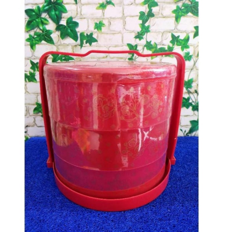 RANTANG SUSUN 3 TENONG 29CM / RANTANG MAKANAN / RANTANG PLASTIK