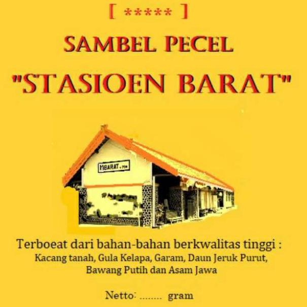 

Muraaaahh.. Sambel Pecel Madiun (sangrai) 1 kg merk "Stasioen Barat" khas Magetan NAH