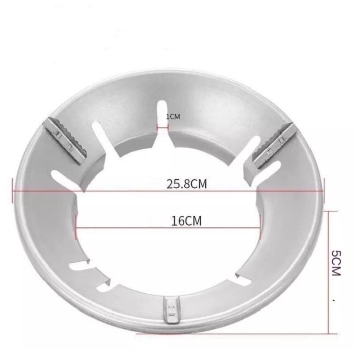 Cover Alas Penutup Tatakan Kompor Dudukan Tungku Kompor Gas Anti Angin