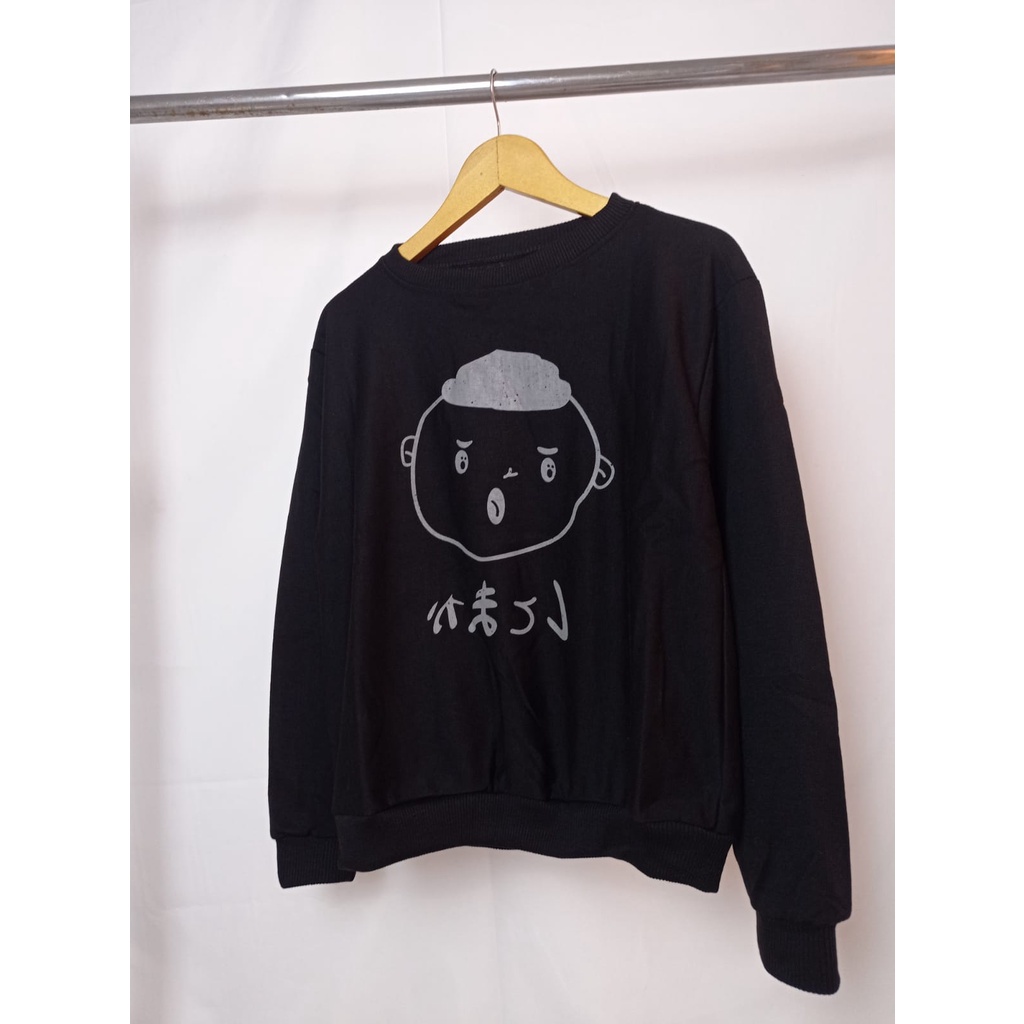 Sweater Crewneck Cute Baby - Baju Wanita - Korean Style Sweatshirt