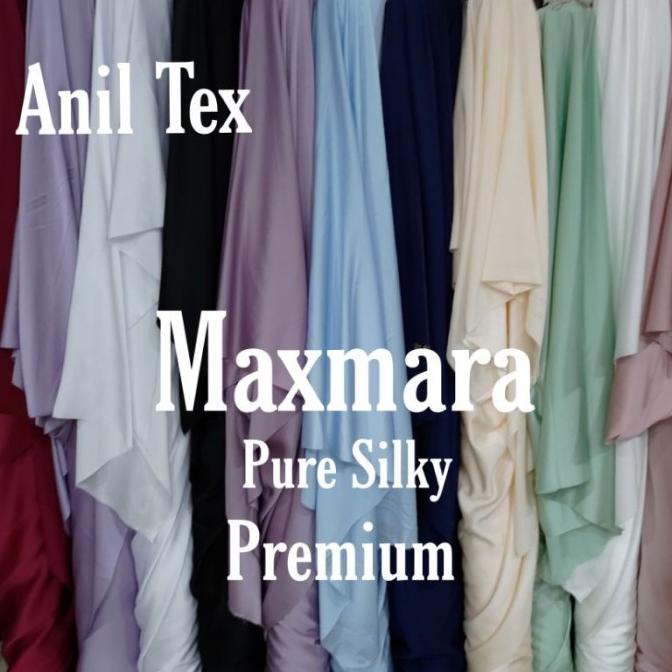 kain satin maxmara pure silk kain bahan satin bridesmaid polosan meter