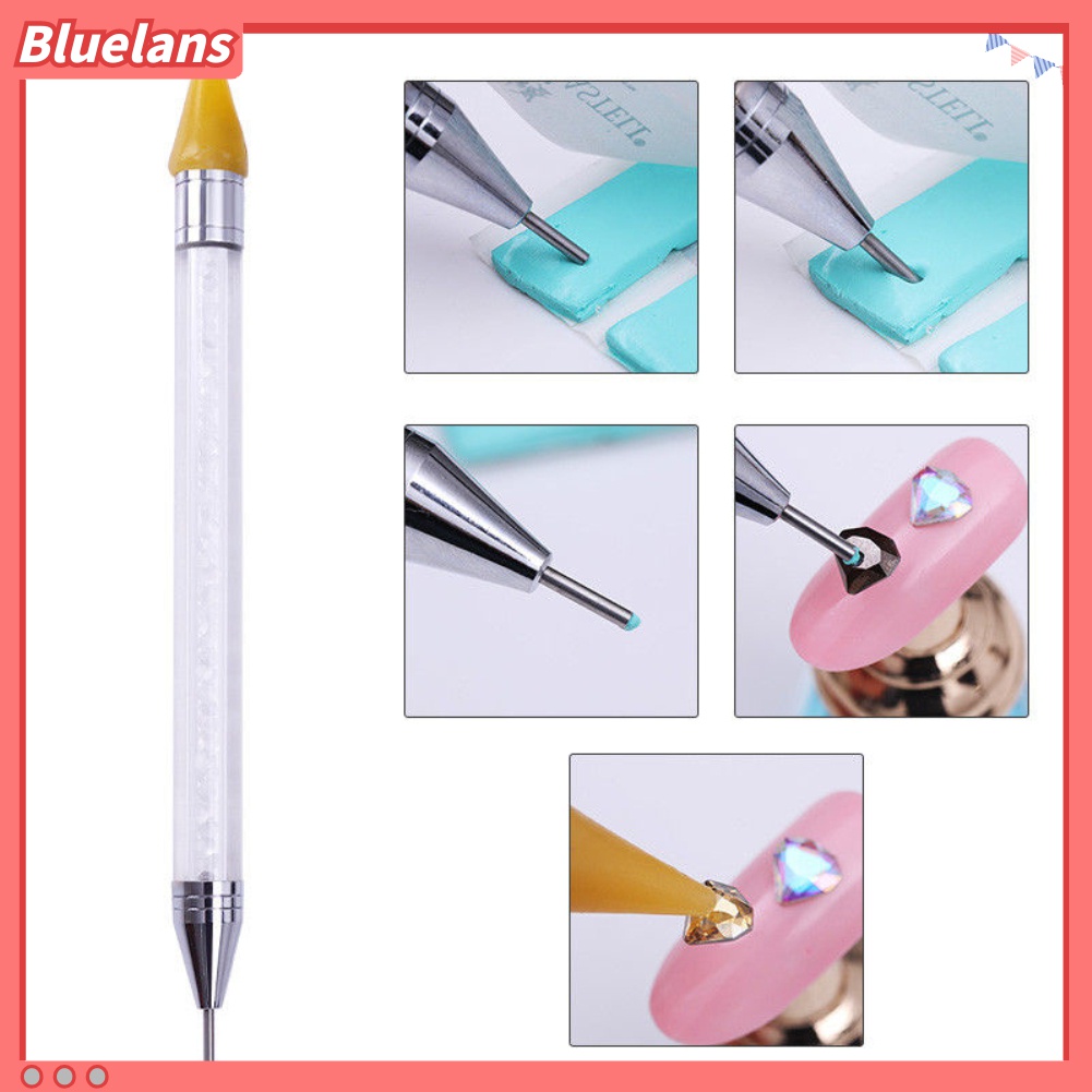 (In Stock) Kacamata Hitam Lensa Warna Warni ♡Pen Dotting Manik-Manik Kristal Berlian Imitasi Untuk Nail Art