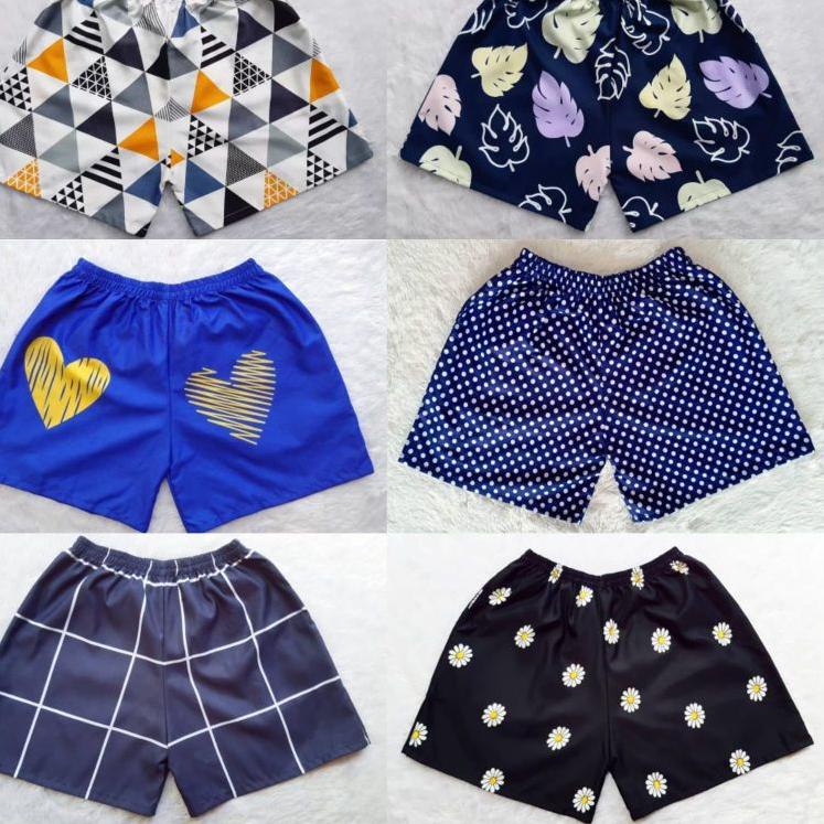 "HND.18Oc22q" (real picture 100%) KOLOR KATUN UNISEX - Celana Pendek Unisex - Kolor Adem - Kolor Mur