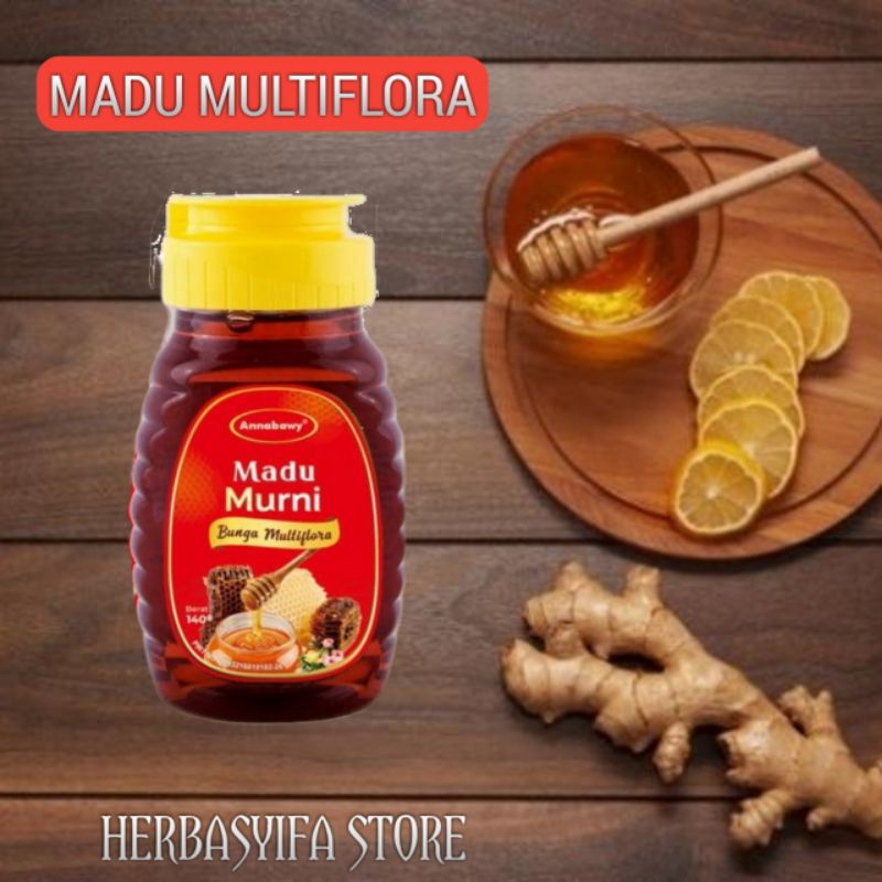 Madu Murni Multiflora Annabawy 140 gram - 330 gram - Madu Asli