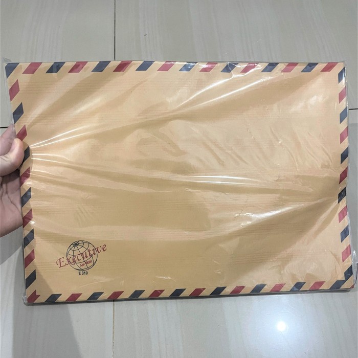 

Terbatas Amplop Coklat Tali Air Mail 310 Ukuran Folio 25X35Cm Bagus