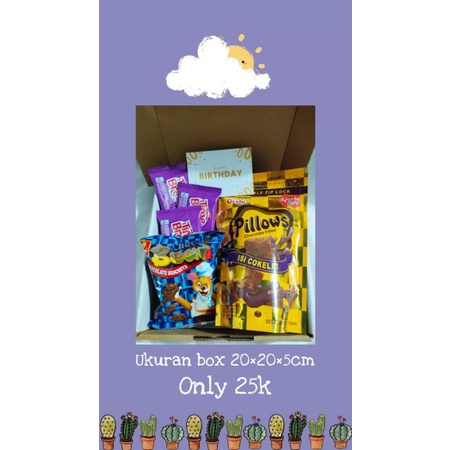 

Gift box/Snack box kado ulang tahun/ hadiah ulang tahun