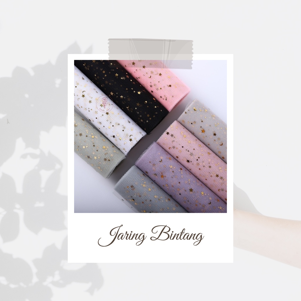 

JARING BINTANG ROLL 5 YARD WRAP BUNGA MESH ROLL PAPER FLORIST DIY