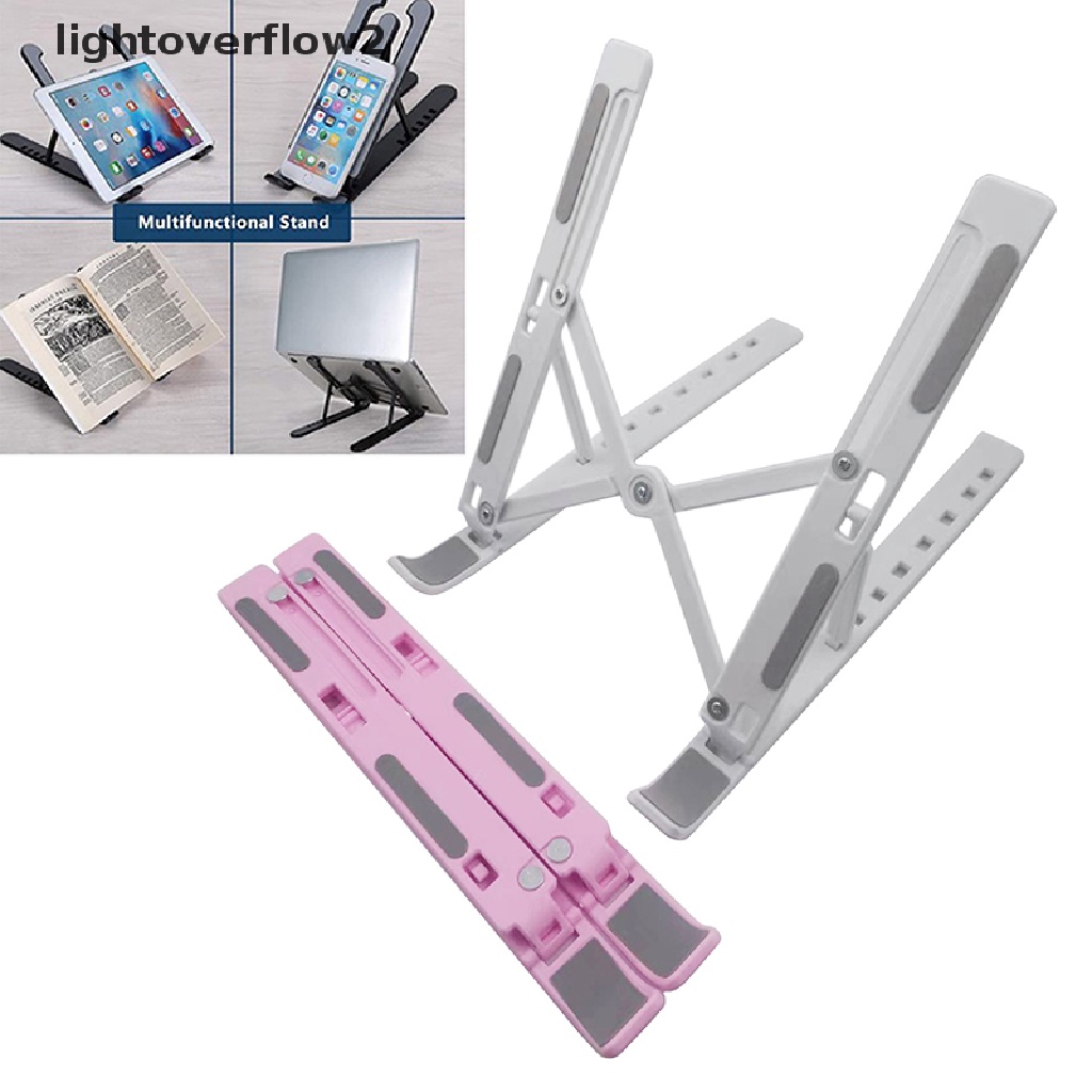 (lightoverflow2) 1pc Stand Pendingin Laptop / Notebook / iPad / Tablet Portable