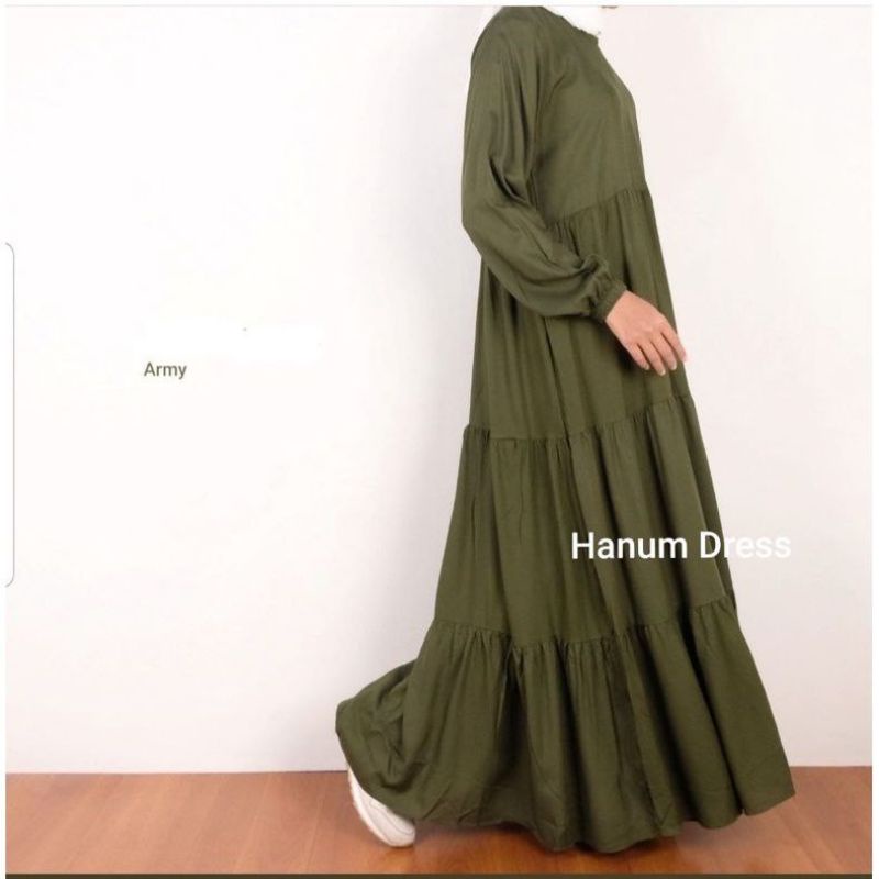 Gamis Rayon Hanum Dress Gamis Polos Dress Busui Gamis Terbaru kekinian