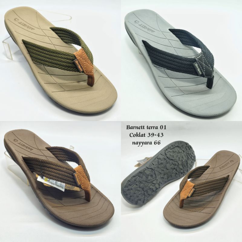 sandal jepit barnett terra 01 sandal casual pria sandal jepit