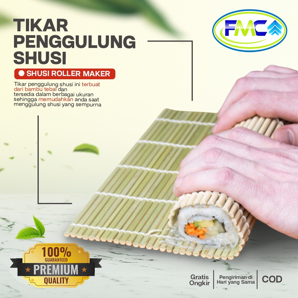 Sushi Roller Maker Gulungan Sushi Mat Sushi Roller  Tikar Penggulung Bambu Bamboo Praktis Murah