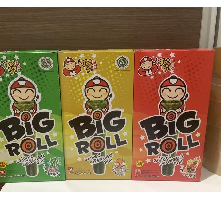 

Booming--TAO KAE NOI BIG ROLL SEAWEED / RUMPUT LAUT 3.6 GRAM ( BOX / 12 PC )