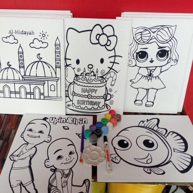 

paket ekonomis dan lengkap mewarnai sterofoam besar