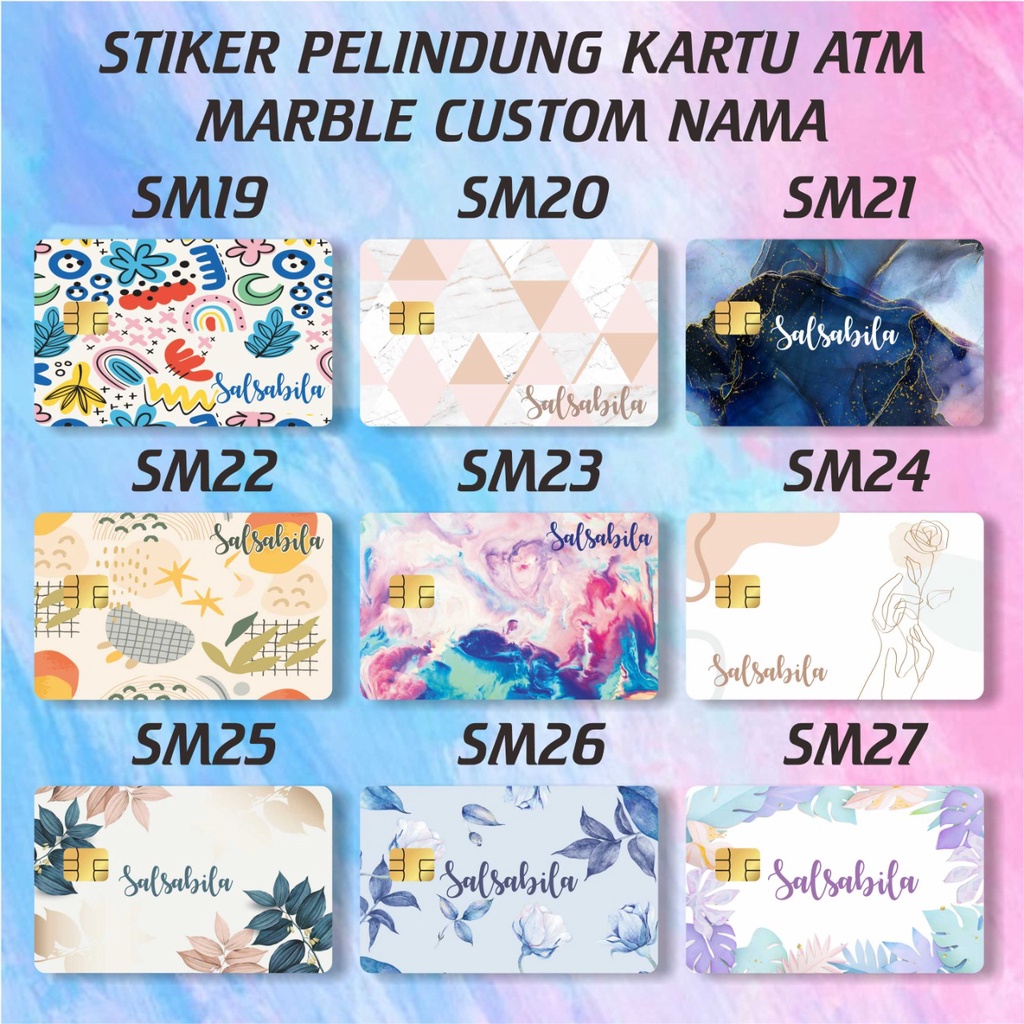 Sticker Skin ATM Debit Credit Emoney Flazz Stiker