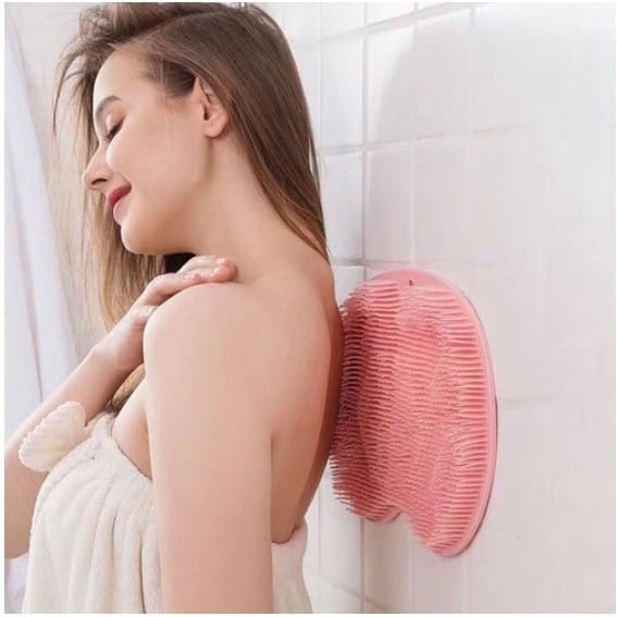 SIKAT PUNGGUNG TEMPEL SILICONE SCRUBBER MULTIFUNGSI UNTUK MANDI