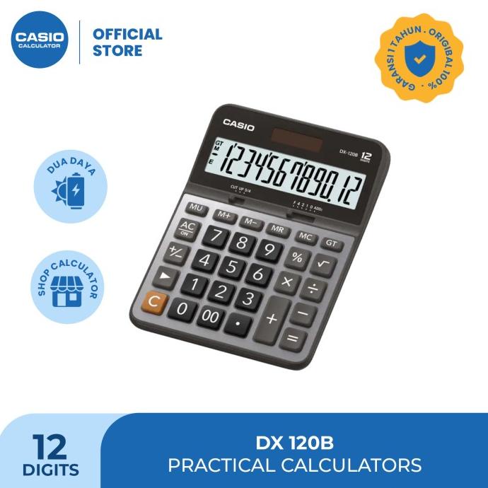 

[COD] Casio Pratical Calculator DX-120B BIG SALE Kode 979