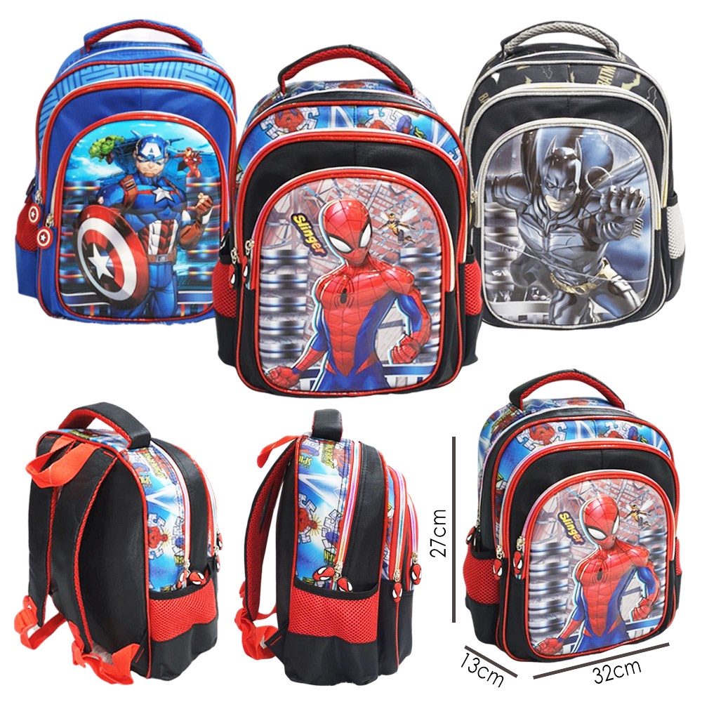 PROMO 10.10 TERMURAH Tas Ransel Anak Sekolah Laki Laki TK - SD Timbul GLOSY EMBOS PREMIUM 3RESLETING IMPORT