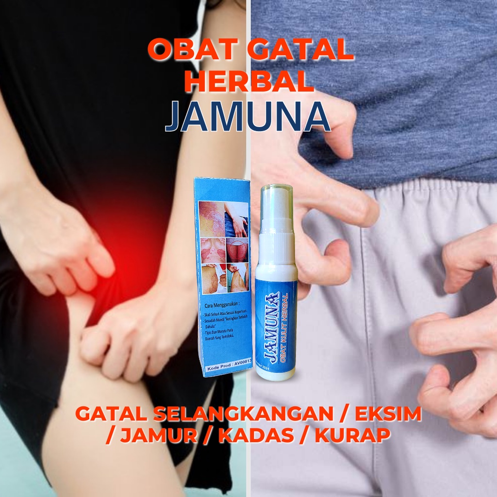 Obat Gatal Selangkangan Eksim dan Jamur Paling Ampuh JAMUNA Original 100% Herbal (25ml)