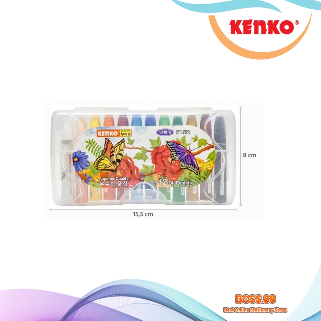 

OIL PASTEL 12 COLORS KENKO