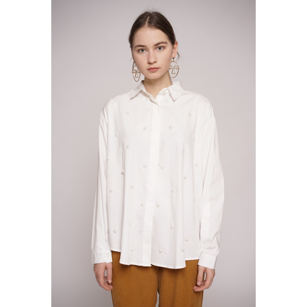 Eleven On Eleven Over Shirt - White