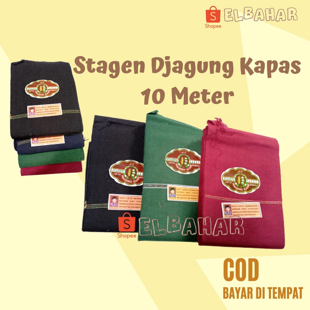 Stagen 10 Meter Cap DJAGUNG KAPAS Asli | Jagung Kapas Kemben Korset Tradisional Kualitas Tebal Halus Mahal