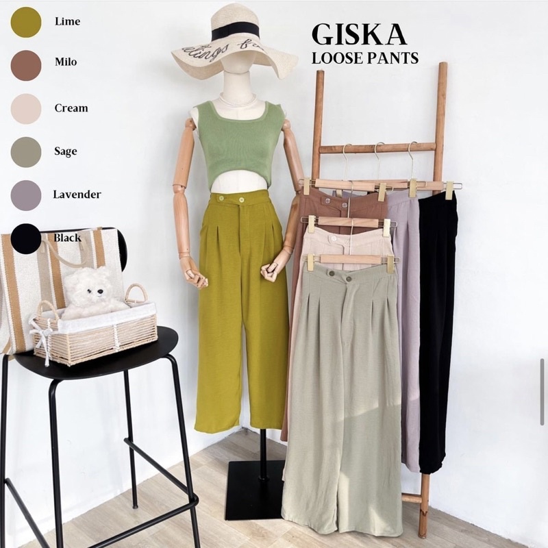 GISKA LOOSE PANTS C1