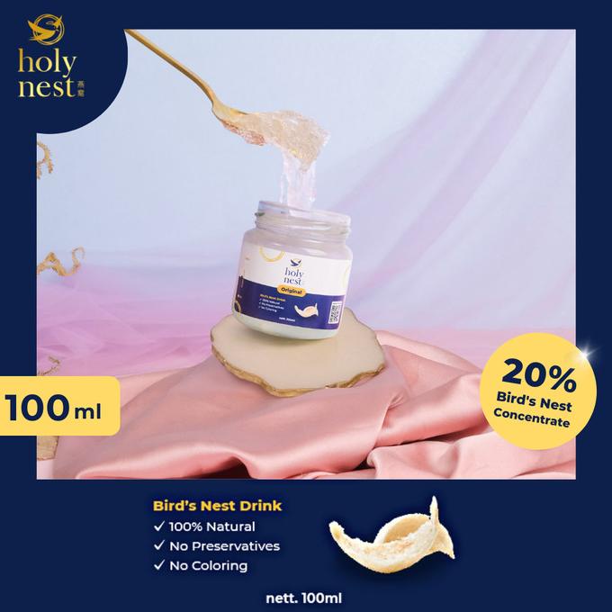 

Minuman Sarang Burung Walet HOLYNEST 100 ml isi 20% Rasa Original HOT PROMO