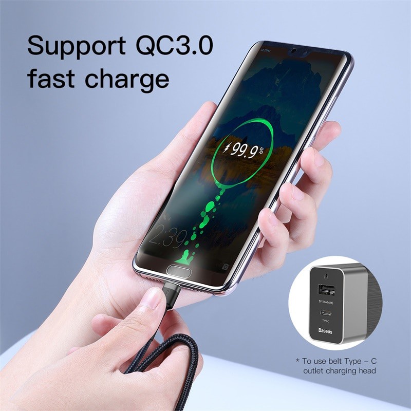 KABEL DATA TYPE C BASEUS FAST CHARGING TO  TYPE C PD 2.0 60W FAST CHARGE 20V 3A 1M ANDROID SAMSUNG OPPO VIVO XIAOMI