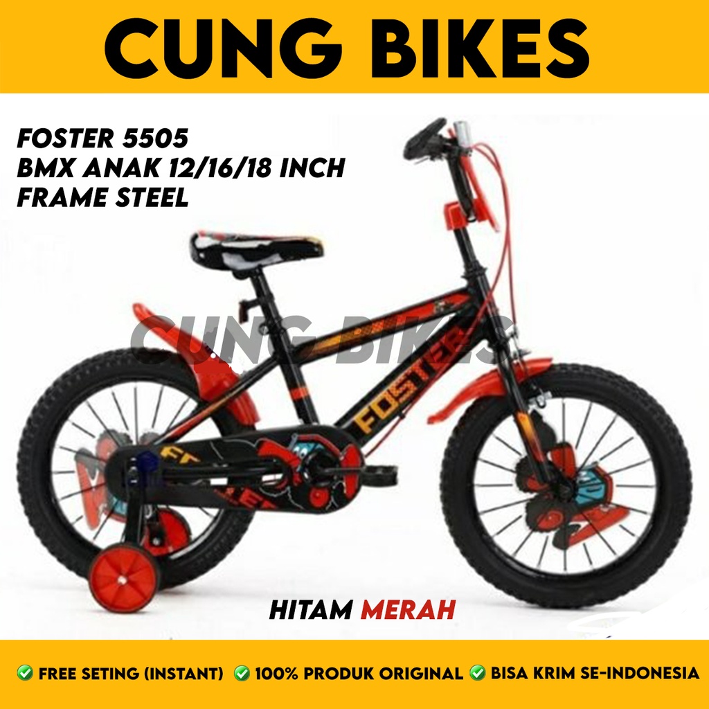 Sepeda Anak Laki laki Ukuran BMX 12 16 18 Inch FOSTER