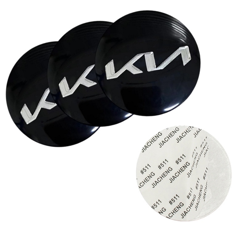 4 Pcs Sticker Dekorasi Velg Mobil Ukuran 56MM Untuk KIA Morning Forte Spectra Sportage Rio Picanto Sorento K5 K3 Cerato