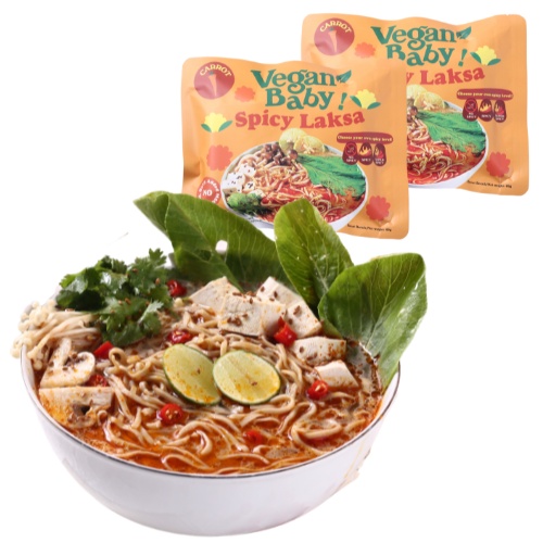 

Spicy Laksa Mie Kuah Vegetarian Rendah Kalori - 2 Bungkus