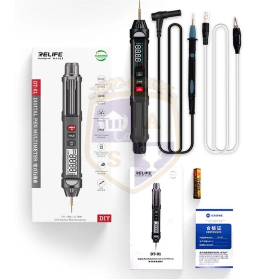 DIGITAL PEN MULTITESTER - MULTIMETER PEN DIGITAL RELIFE DT-01 