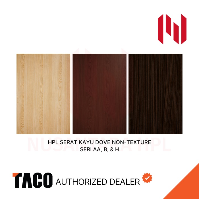 TACO HPL Woodgrain Serat Kayu TH Seri AA, B, H