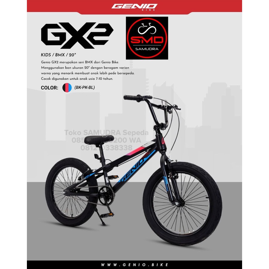 Sepeda Anak BMX 20 inch United Genio GX 02 Murah BDG