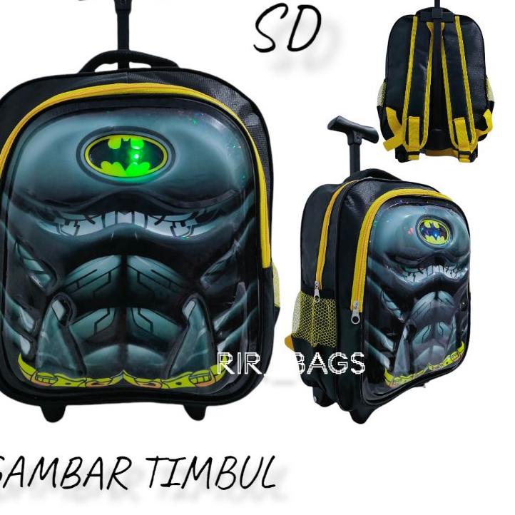 Tas sekolah anak troli l laki/Tas anak troli laki laki SD/Tas sekolah anak Batman SD/Tas sekolah ana