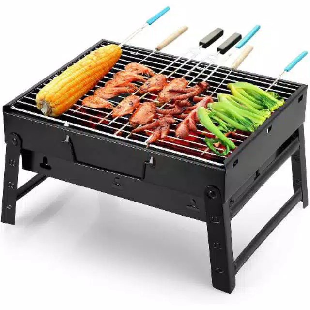 Panggangan Sate Grill BBQ / Alat Panggang Portable Multi square grill Portable Panggangan - LIVE