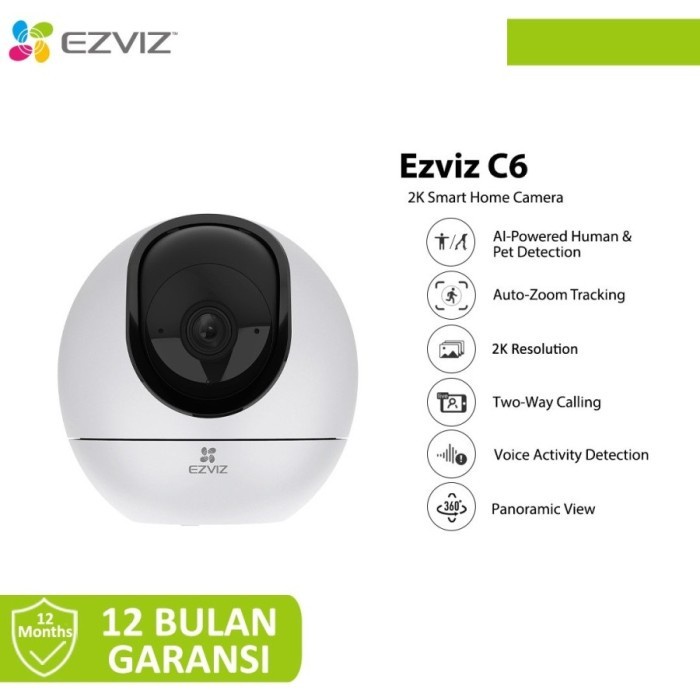 EZVIZ C6 2K 4MP Pan Tilt Wi-Fi Camera with Auto-Zoom Starlight Lens CAMERA