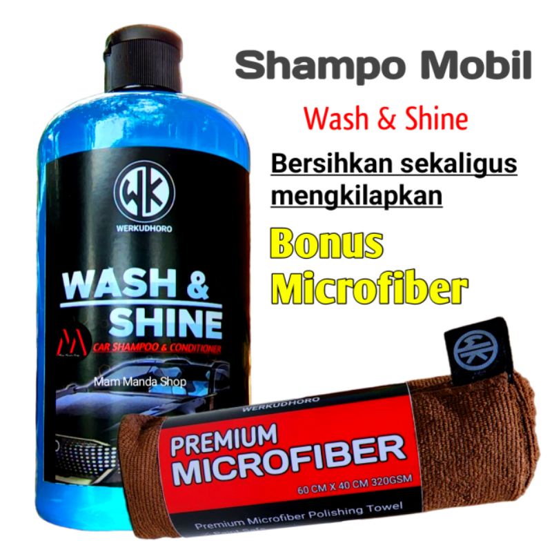 Sampo mobil wash and wax /shampo motor doff &amp; gloss / Pembersih Mobil &amp; Motor