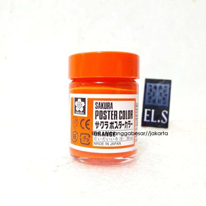 

Jualan Sakura Poster Color 30 Ml Orange (Cat Poster) Promo