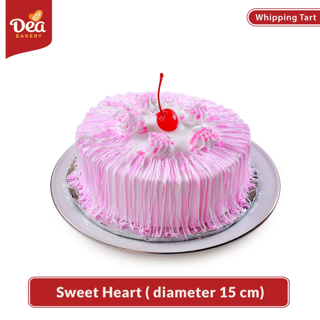 Whipping Tart Sweet Heart Dea Bakery (diameter 15 cm)