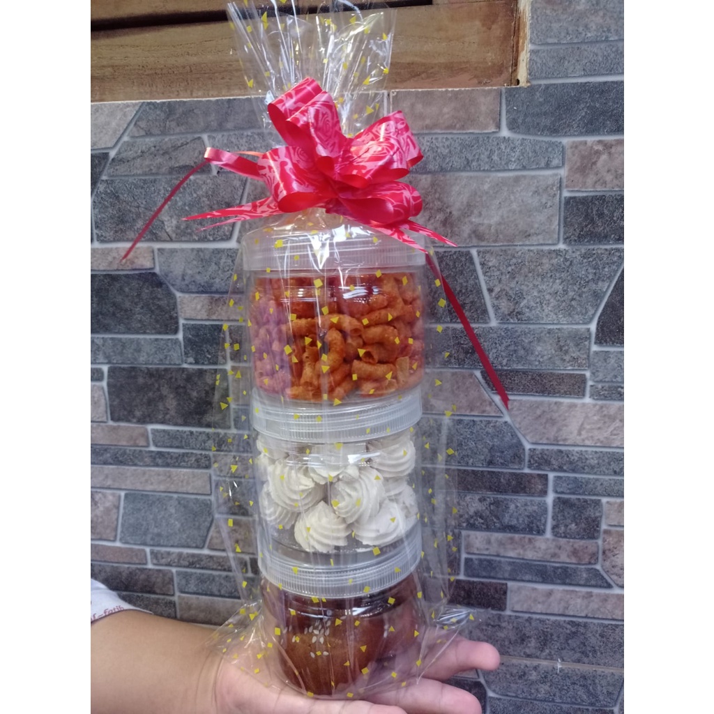 

Hampers Kue Kering Lebaran/Ultah/Wisuda/Natal/Hari Raya Lainnya | Hampers isi 3 Toples UK 400ml