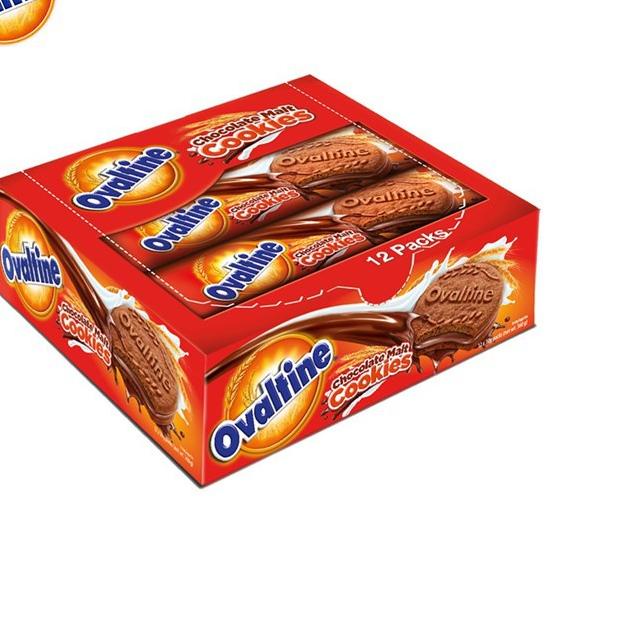 

10.10 STOK READY Ovaltine Chocolate Malt Cookies Biskuit Cokelat 12 x 30 gr grosir