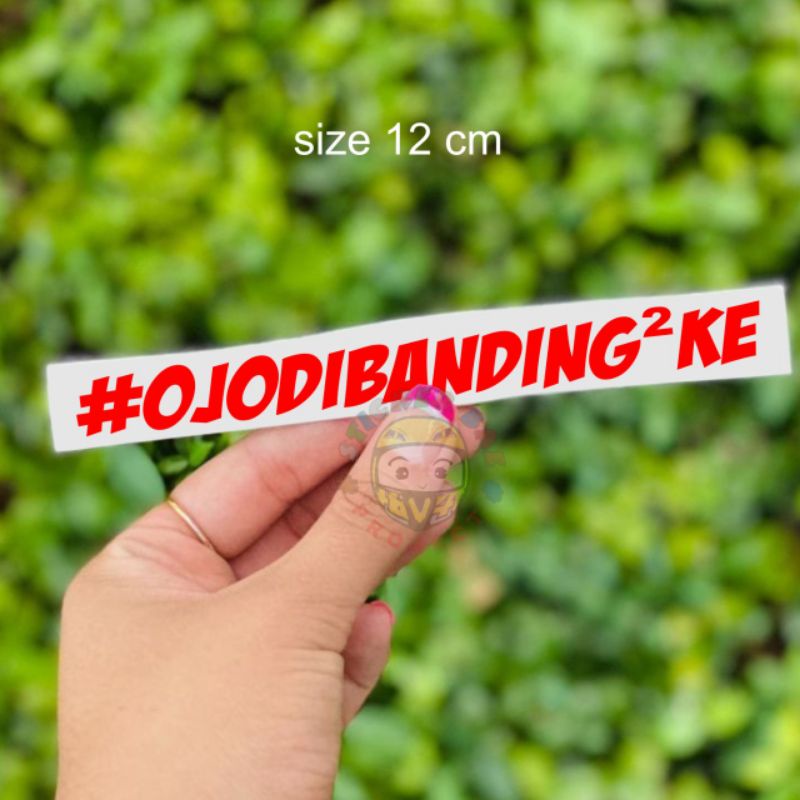 Sticker ojo di bandingke cuting sticker motor visor 1pcs